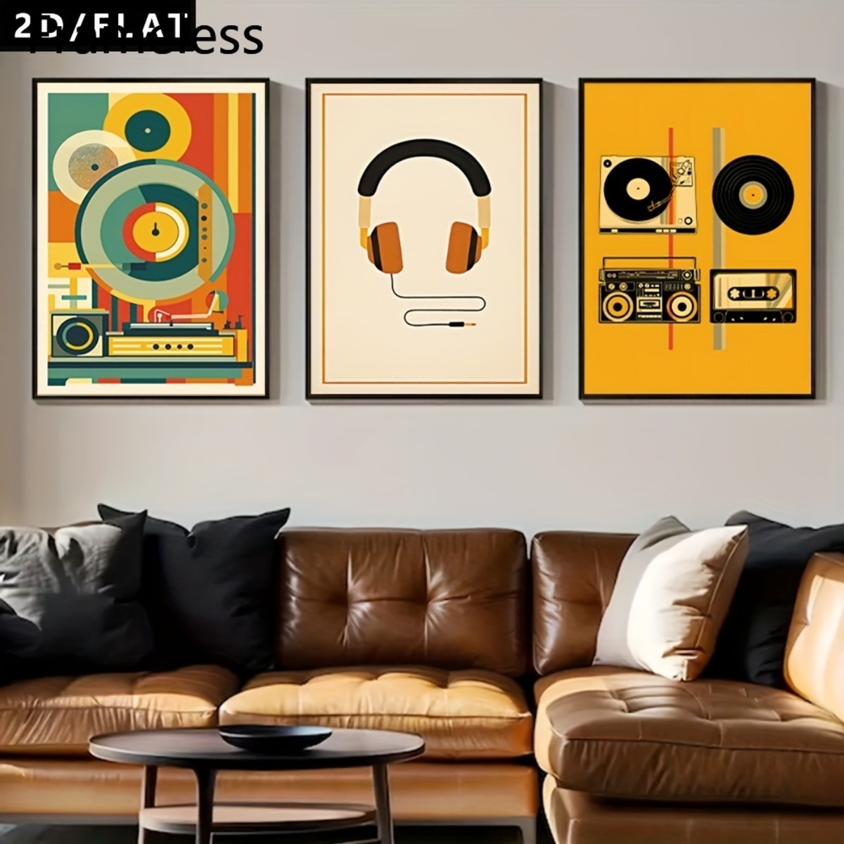 (بدون إطار، 3 قطع) - مجموعة من - مراجعة Abstract Canvas Set وسعره