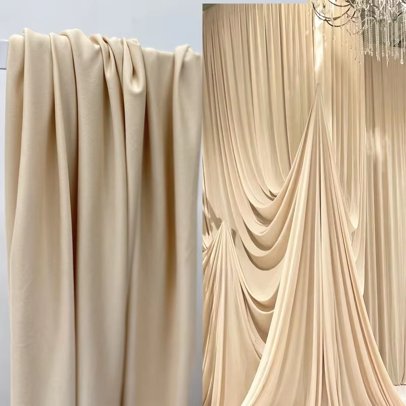 قماش حرير مطاطي أبيض كريمي الل - مراجعة Curtain Curtain وسعره