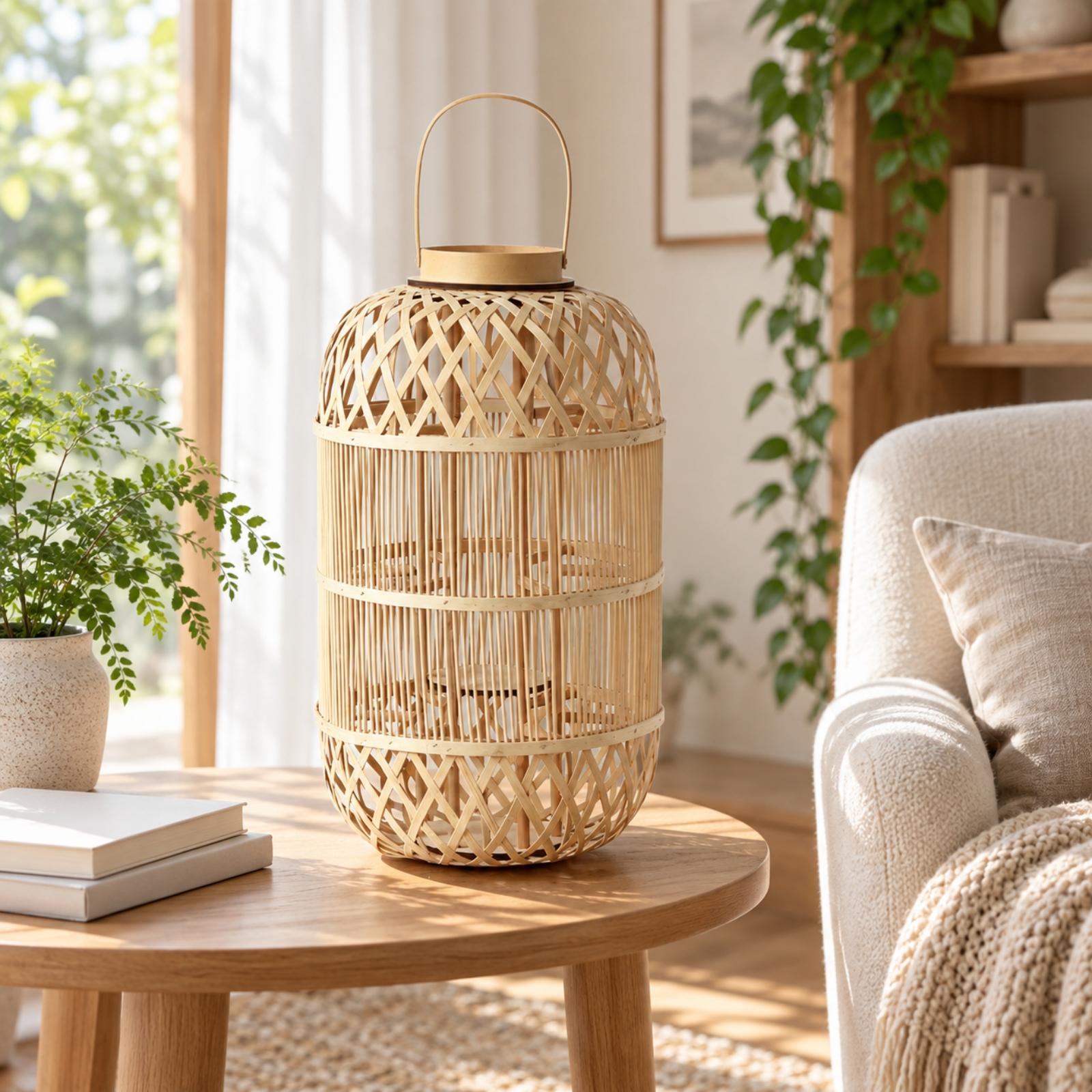 فانوس شموع زخرفي من الخيزران ل - مراجعة Candle Holder Decor وسعره