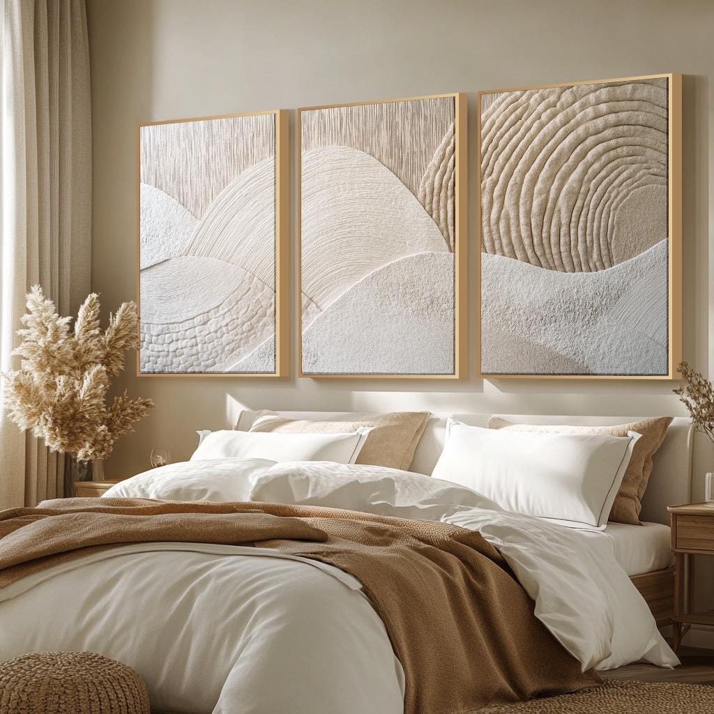 3 قطع لوحة قماشية بدون إطار، م - مراجعة Abstract Canvas Set وسعره
