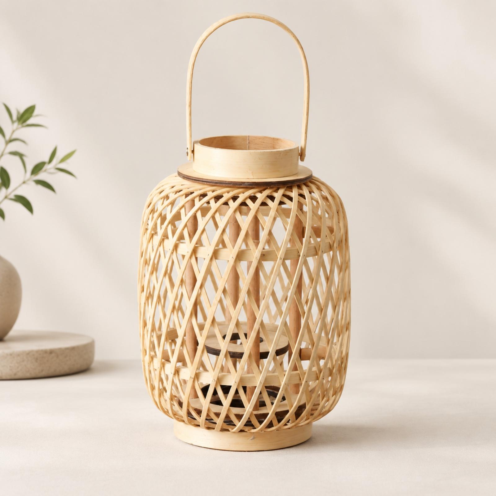 حامل فانوس شموع من الخيزران، م - مراجعة Candle Holder Decor وسعره